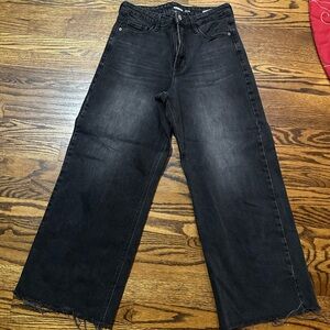Old Navy Black Wide-Leg Jeans